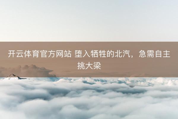 开云体育官方网站 堕入牺牲的北汽，急需自主挑大梁
