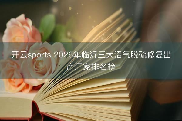 开云sports 2026年临沂三大沼气脱硫修复出产厂家排名榜